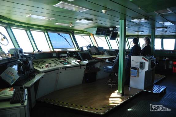 Tudo tranquilo na ponte de comando do Sea Spirit, já ao final da Drake Passage, chegando à América do Sul